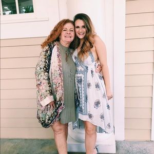 Free People Hi-Low Backless Midi Dress